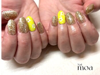 モア(moa)/ネオン ワンポイント フラワー