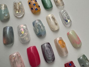 アノカプイル(ankpil)の写真/≪人気のマグネットネイル★≫シンプル上品なネイル～定額ネイルまで豊富にご用意♪初めての方もおすすめ◎