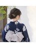 【10時以降の予約】似合わせヘアセット＋持ち込み浴衣着付け ￥9,500