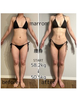 マロン(marron)/before after
