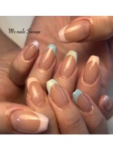 エムズネイル サベージ(M's nails Savage)/パステルフレンチ♪
