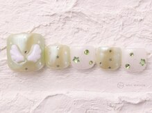 ネイルメゾン 渋谷店(NAIL MAISON)/グリーンウィッシュコア羽￥9000