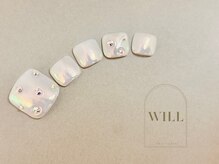 ネイルサロン ウィル 恵比寿(will)/ホワイトオーロラネイル
