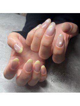 オコネイル ネイルサロンアンドスクール(OCO nail)/春色アシメネイル