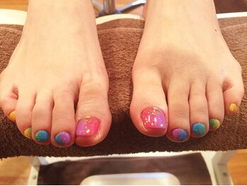 フットグラデーションネイル