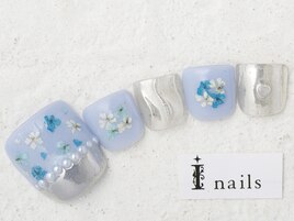 押し花アイスブルー