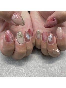 エクレ(ecle)/大理石ネイル