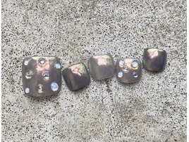 ストーンアートフットネイル♪