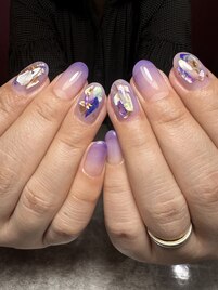 パープルアジサイネイル