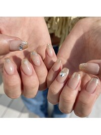 キラキラ夏ネイル