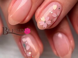 春ネイル　桜デザイン