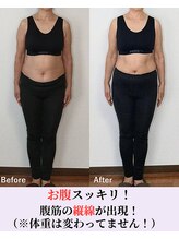 バストラボ 仙台店/腹筋の縦線が出現！