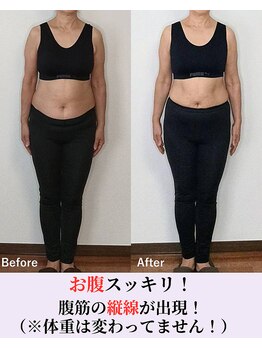 バストラボ 仙台店/腹筋の縦線が出現！