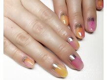 アイラッシュネイルサロン セシルビー(SECILB)/根元ミラーネイル 90分コース