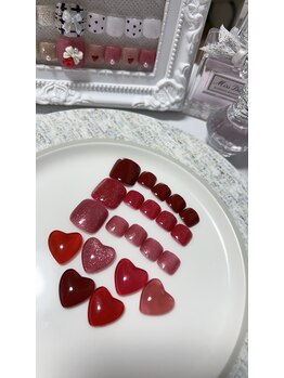 ピンクハルナネイル(pink haruna nail)/ボルドーネイル