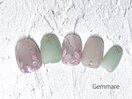 ミニ花アートネイル