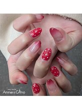 アニーアンドジーノ ウタヅ(Annie&Gino utazu)/いちごネイル