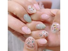 ネイル レイ(Nail Ray)の雰囲気（　              上品押し花ネイル）
