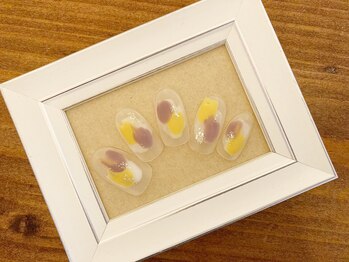 エスネイル(Snail)/マットコートの塗りかけネイル