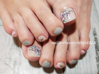 ネイルアンドリラクゼーション マーブル(MARBLE)/フットジェルつけ放題¥6400