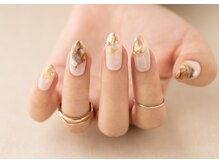 ヴァンネイル(VINGT NAIL nail&eye beauty)/ホワイトベース×ミラー