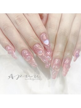 アピュ(APUU)/うねうね♪オーロラネイル！