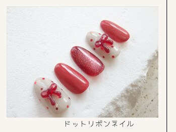 プレンティー 北千住西口店(plenty)/ドットリボンネイル