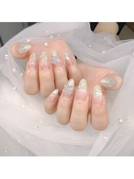 オーナソン(Onason)の写真/定額で楽しむオフィスネイル！シンプルキラキラネイルで指先を上品に♪