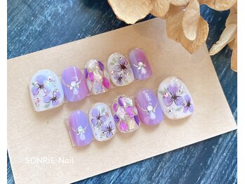 ソンリエ 青竹店(SONRiE)/紫陽花ネイル