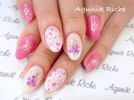 【押し花ネイル】
