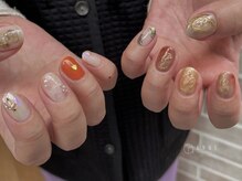 アンネ 東心斎橋店(ANNE)/【パラジェル】ちぐはぐネイル