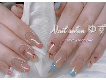 ゆず/フレンチ～サクランボネイル