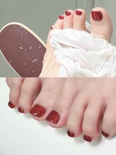 シンデレラジェル(シンデレラGEL)/足裏角質ケア＋ラメワンカラー