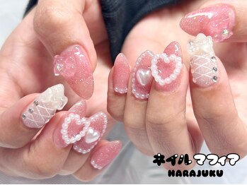 ネイルマフィア 原宿(NAIL MAFIA)/ワンホン/韓国/ピンクネイル