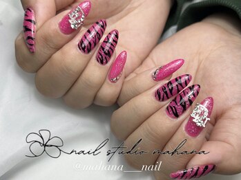 派手派手ゼブラネイル☆