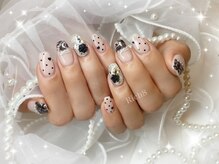 ネイルアンドまつげエクステ リッチエイト 原宿店(Rich8)/バラ×レースネイル