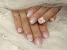 シアーホワイトオーロラネイル