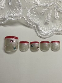 マグ×細フレンチ×宝石