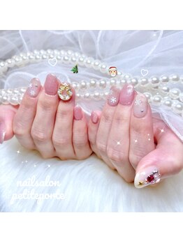 ピンクガーリーXmasネイル♪