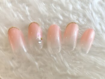 ディア 大森北口店/シンプル　先端ラメ