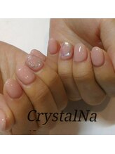 クリスタルネイル イオンモール広島府中店(CRYSTAL NAIL)/ピンクネイル