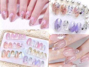 ボガスティーズネイル(Vogusty's nail)の写真/美爪育成*大人気！うる艶ちゅるんカラーで早くて可愛いキラキラニュアンス初回オフなし￥3990/オフ込￥4500