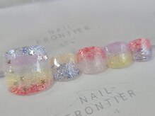 ネイルフロンティア 吉祥寺(NAIL FRONTIER)/Fレインボーラメフット11980円