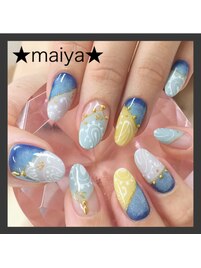 デニム×バンダナ