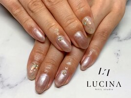 Hー236上品ミラーアートネイル