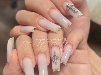 トゥートゥー(TOUTOU)/白ワンカラーxパーツ 2本