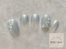 リトルビュー(little view)/手描きフラワー×ミラー ¥10980