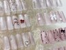 【華やか上品♪】《pink系/水光マグ》ナチュラル定額デザイン ¥7800→ ¥6600