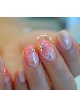 ノンブリック 並木店(Nomblic)/フラワーたらし込みアート