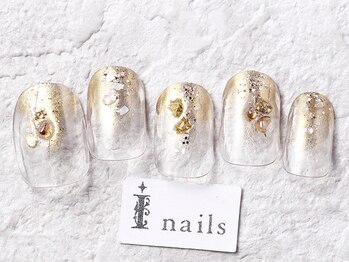 アイネイルズ 渋谷店(I nails)/ゴールドニュアンス￥8980[渋谷]